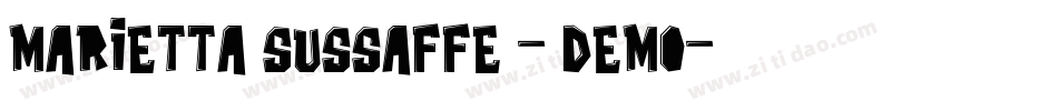 Marietta Sussaffe - Demo字体转换